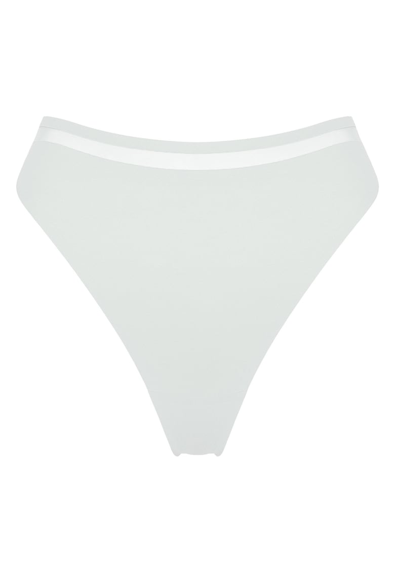 Chiloti tanga dama Minimalist Basic - Alb