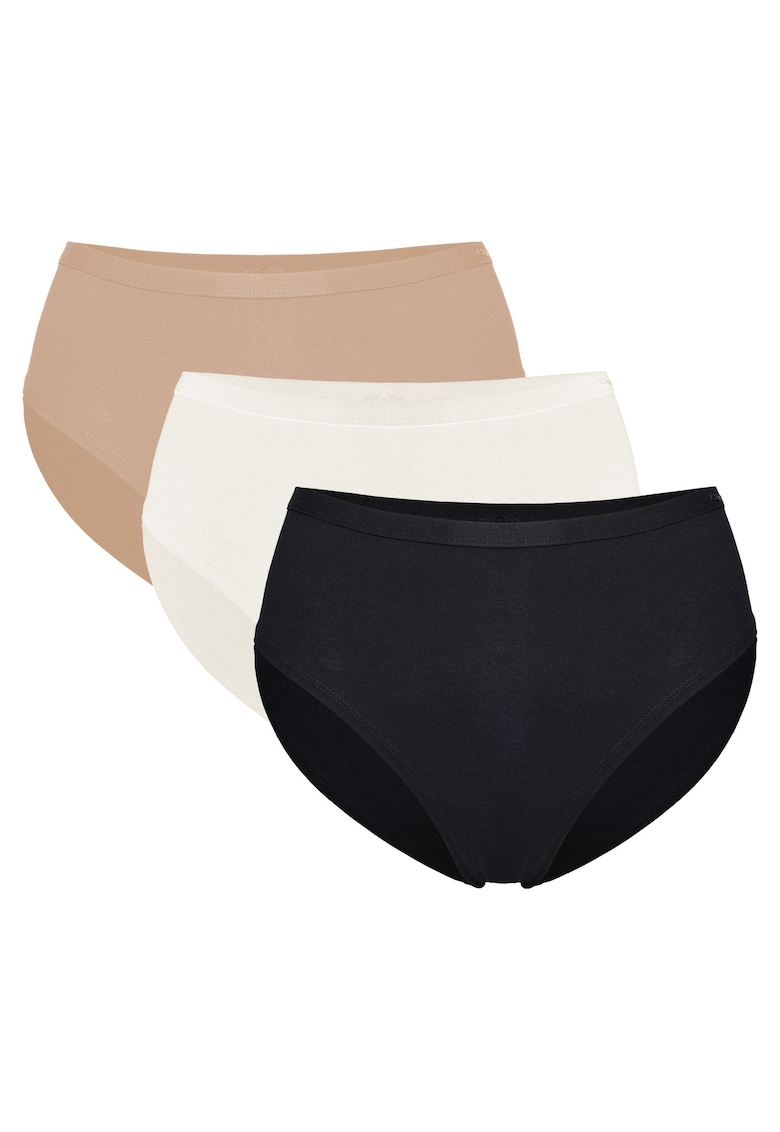 Chiloti clasici dama set de 3 perechi Patsy - Negru