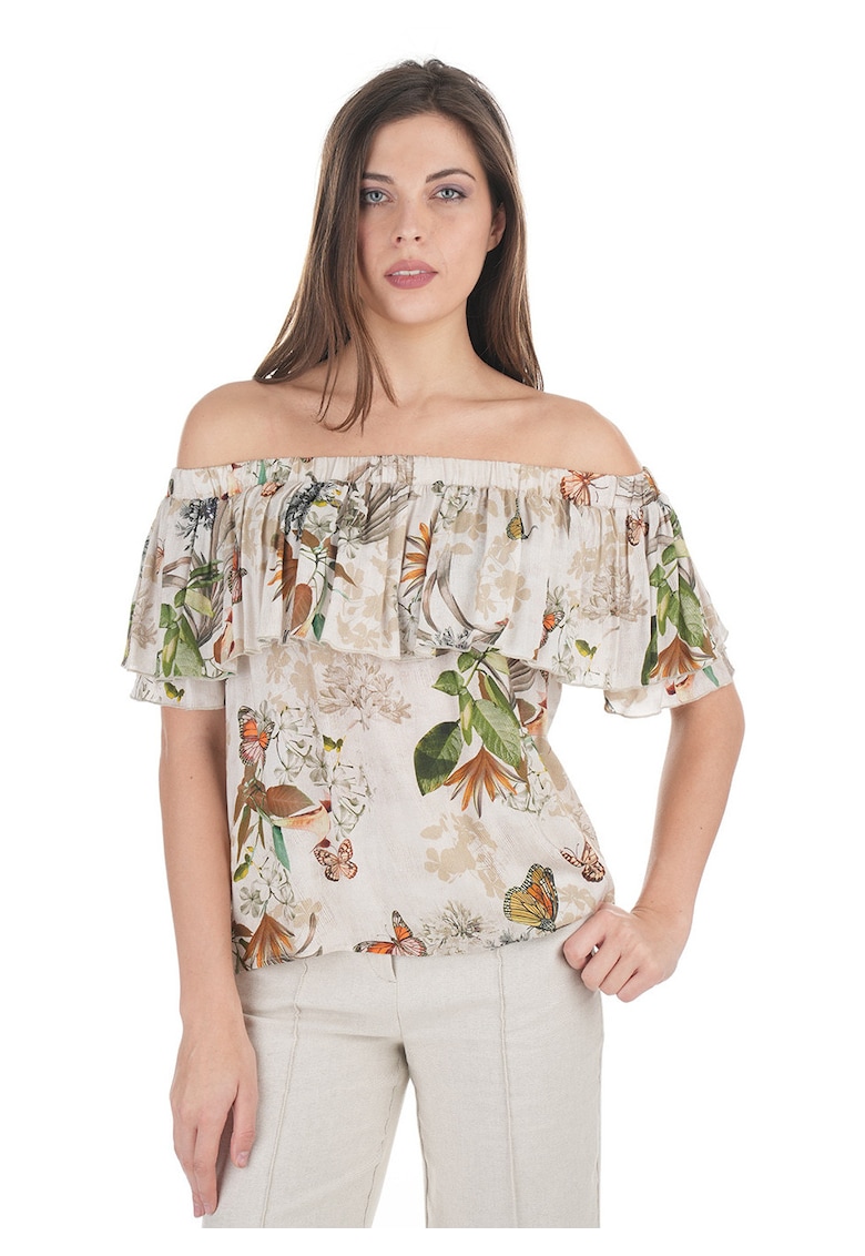 Bluza cu decolteu pe umeri