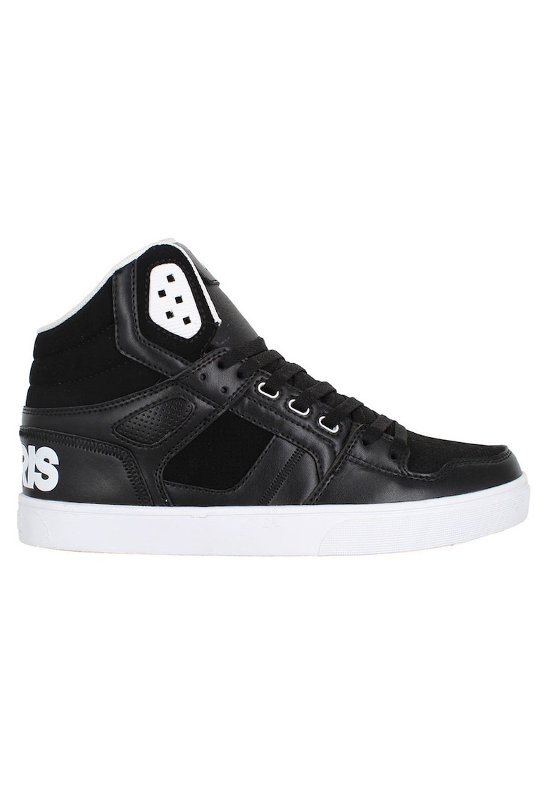 Pantofi sport din piele sintetica si material textil