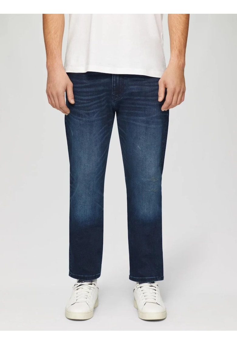 Blugi barbati Mauro cu talie medie - croiala Regular Fit - Straight Leg - Albastru inchis - W36 L32