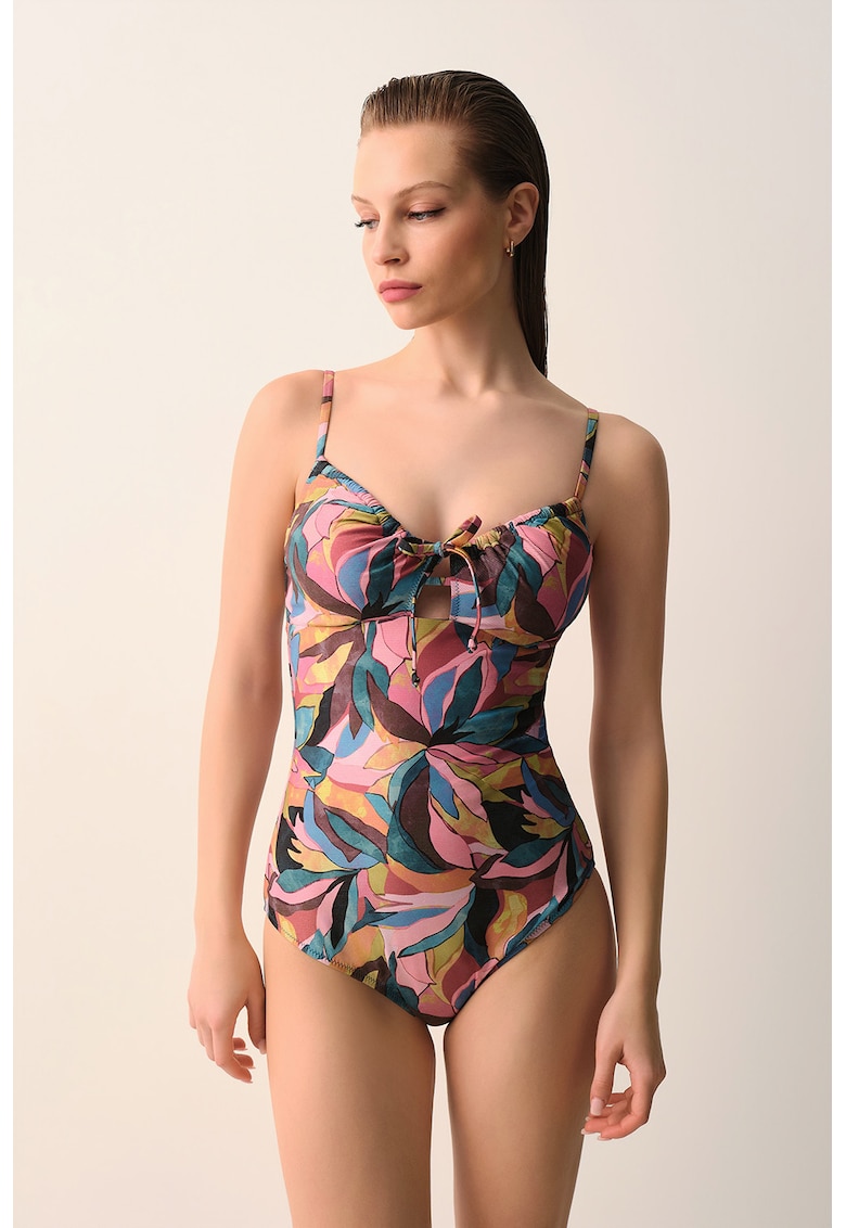 Costum de baie intreg cu model - Multicolor