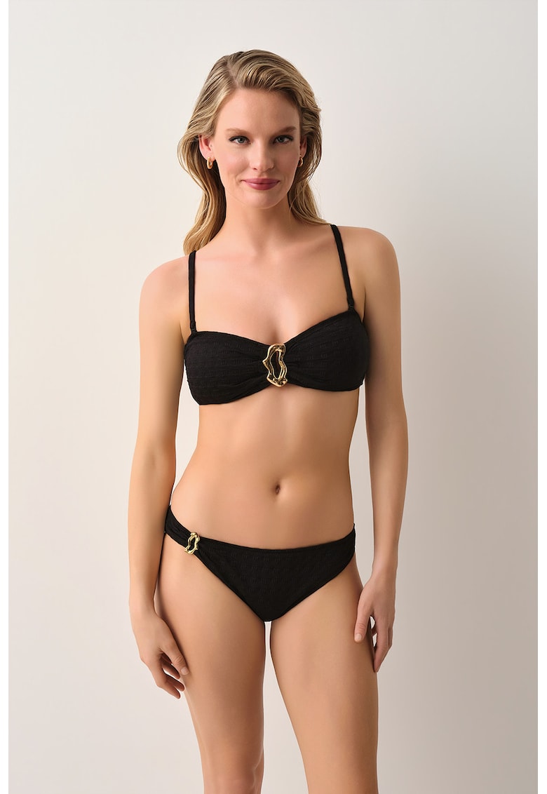 Sutien de baie cu bretele detasabile - Negru -