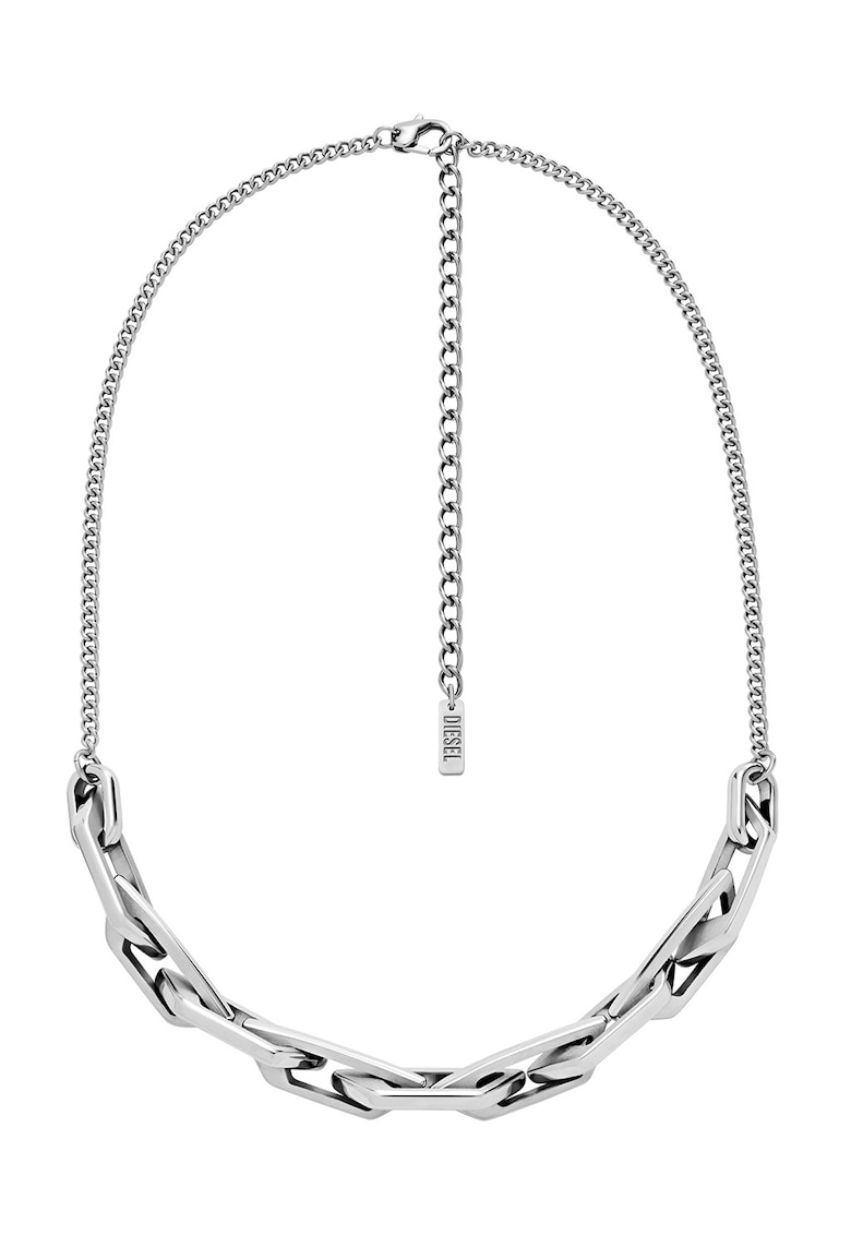 Colier unisex cu logo - Argintiu