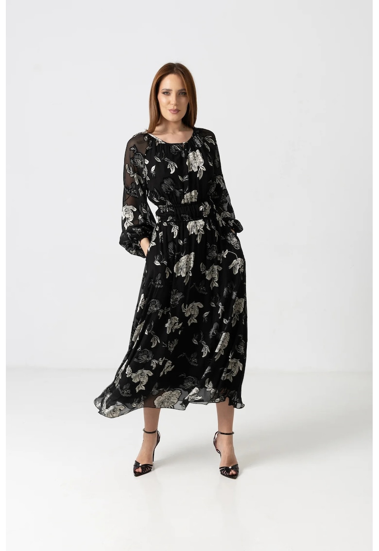 Rochie midi cu imprimeu floral