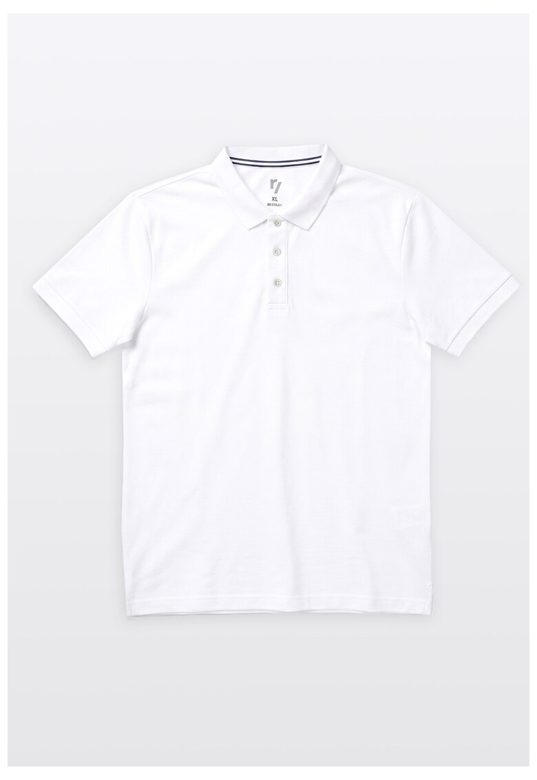 Tricou polo cu fenta scurta cu nasturi