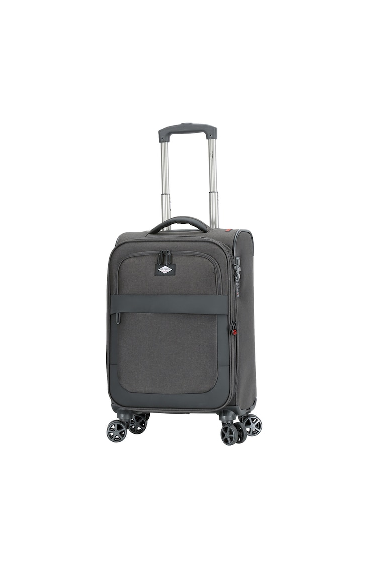 Troler Extensibil Poliester - 4 roti duble - 33506 - Antracit/negru