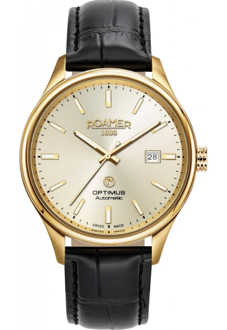 Ceas bărbătesc model 983983 48 35 05 - clasic - negru - mecanism automatic - oțel