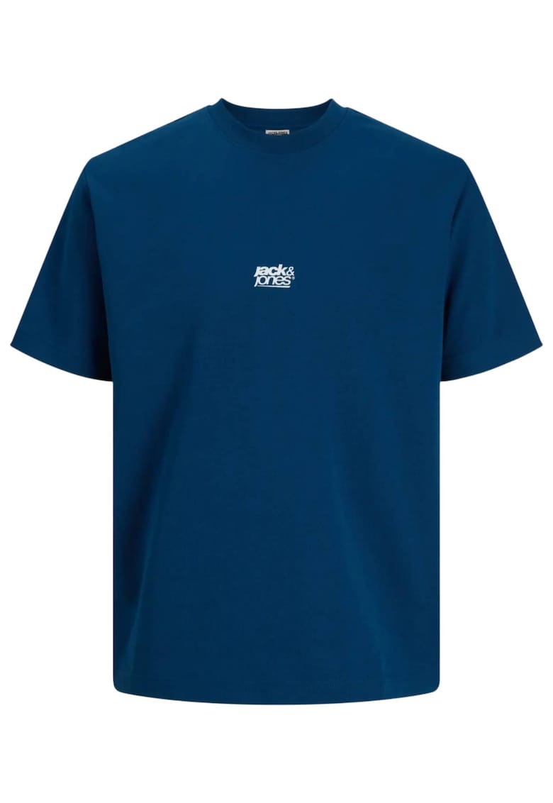 Tricou JACK &JONES Breeze Back Print 62327 - Albastru inchis