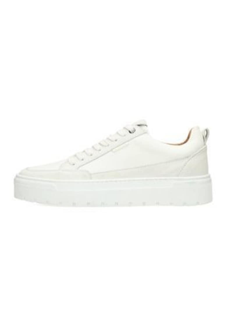 Pantofi sport din piele intoarsasi piele cu platforma