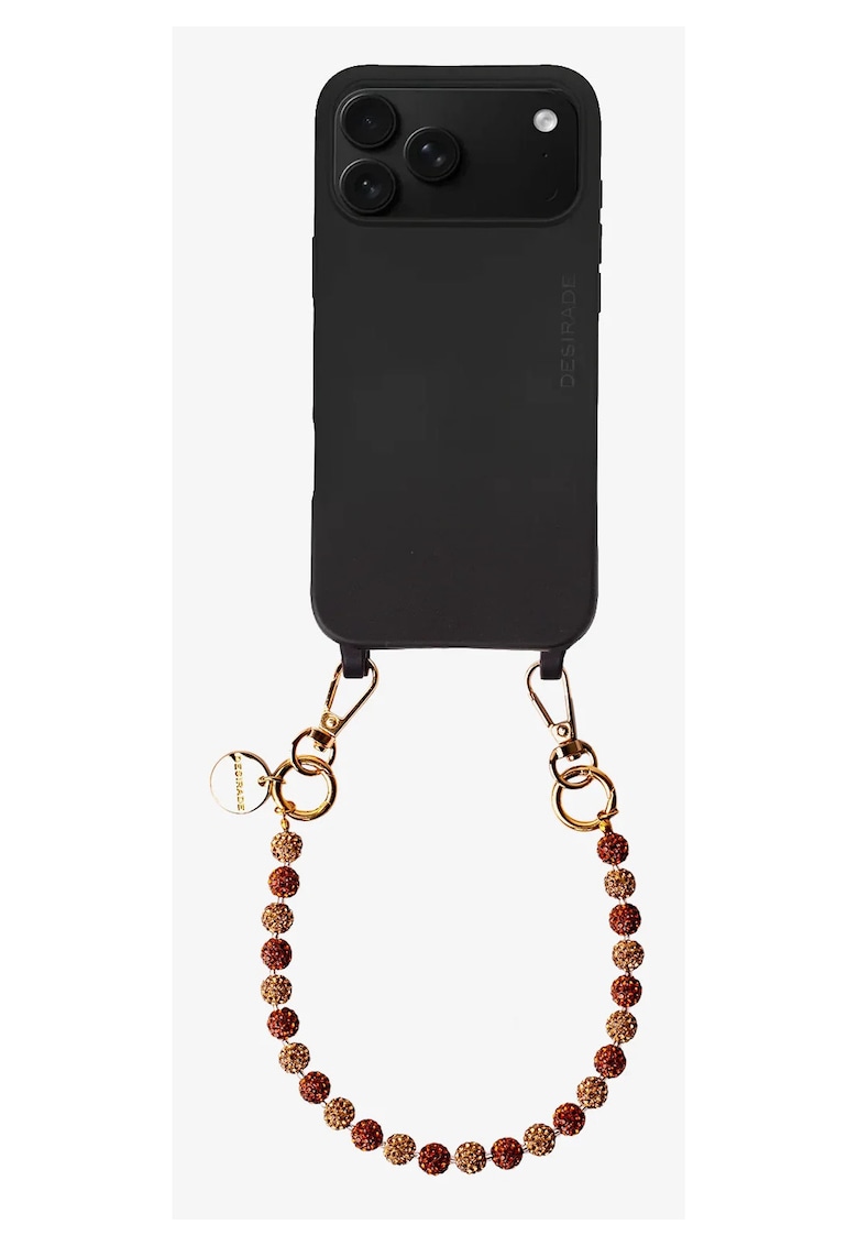 Bratara pentru telefon cu cristale - Cristal Amber - 32cm