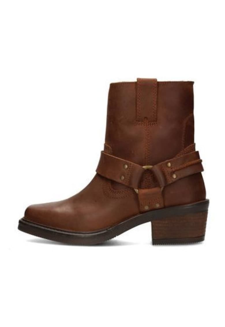 Cizme de glezna cowboy din piele Hailee