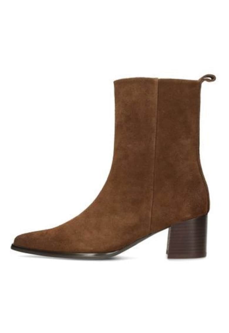 Botine din piele intoarsa Febe -