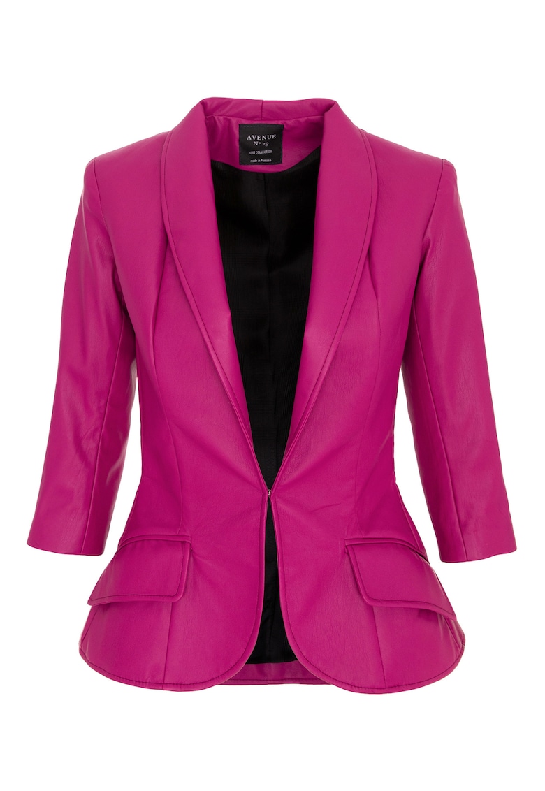 Sacou cu buzunare cu clapa - Fucsia