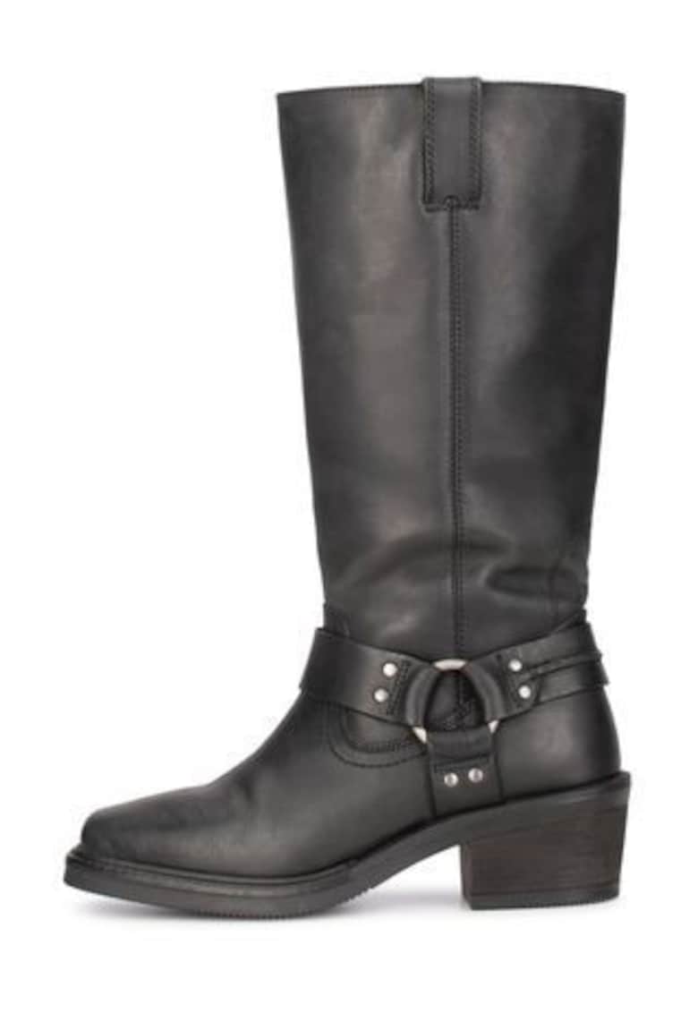 Cizme cowboy din piele - cu toc Hailee