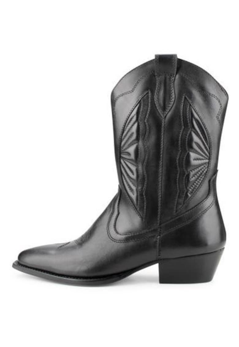 Ghete cowboy din piele intoarsa Moco -
