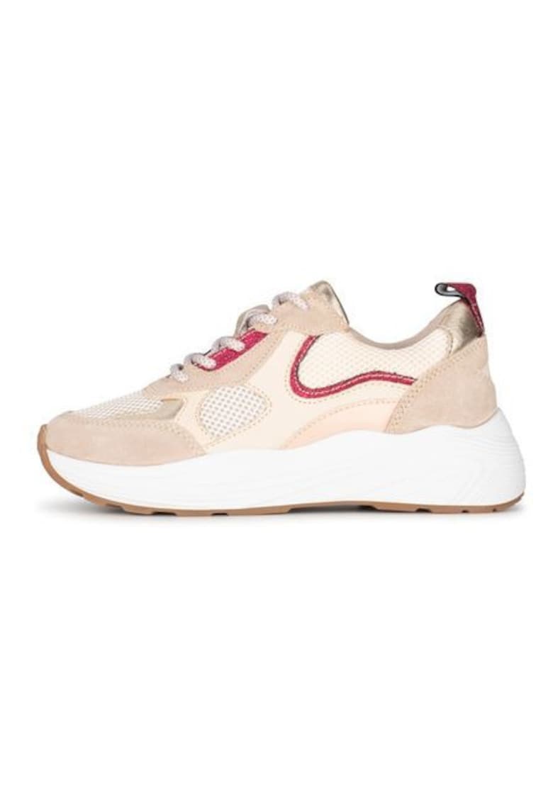 Pantofi sport cu varf rotund din piele