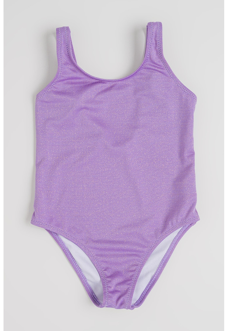 Costum de baie intreg cu model uni - Lila