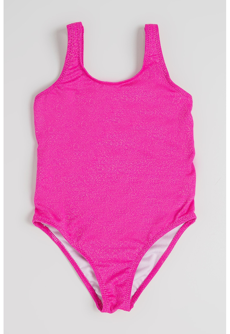 Costum de baie intreg cu model uni - Fucsia
