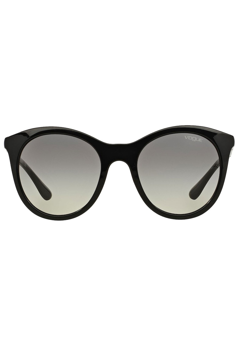 Ochelari de soare rotunzi cu lentile in degrade - Negru