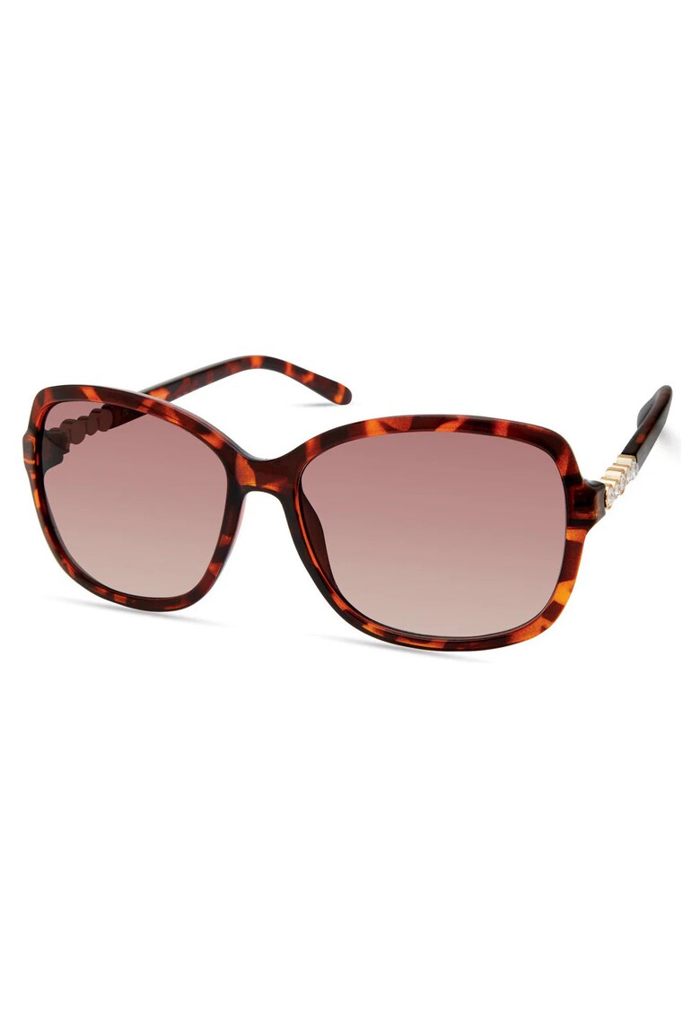 Ochelari de soare GF0393-5852F - maro - lentile roz - 58x16x140