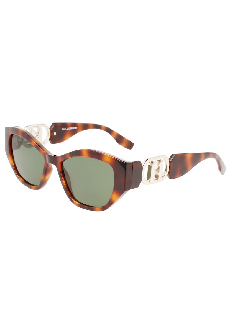 Ochelari de soare maro Havana - 54x17x140 cm - lentile verzi