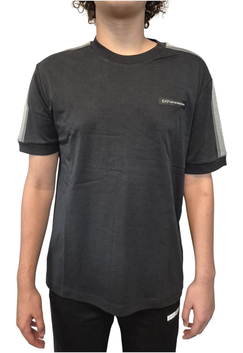 Tricou EA7 Train Logo Series M SS 62453 - Negru/Gri