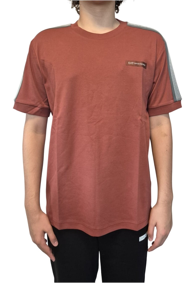 Tricou EA7 Train Logo Series M SS 62443 - Maro
