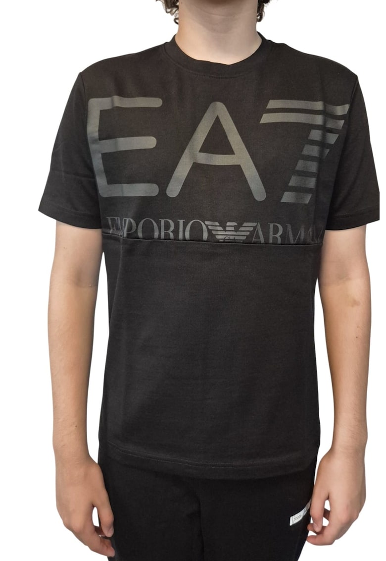 Tricou EA7 Train Logo Series M Oversize 62489 - Negru