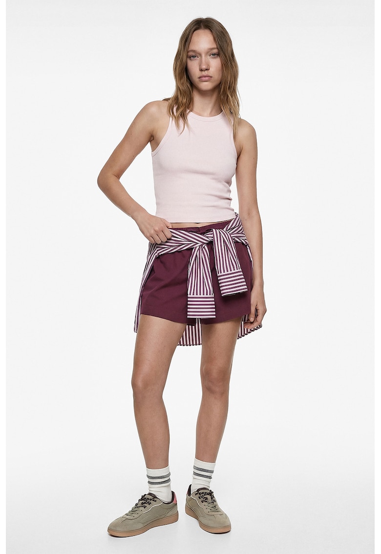 Top crop slim fit - Nude rose
