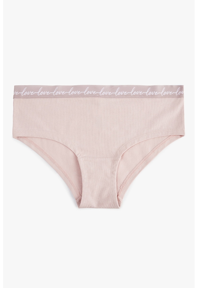 Chiloti din amestec de bumbac cu model uni - Lila