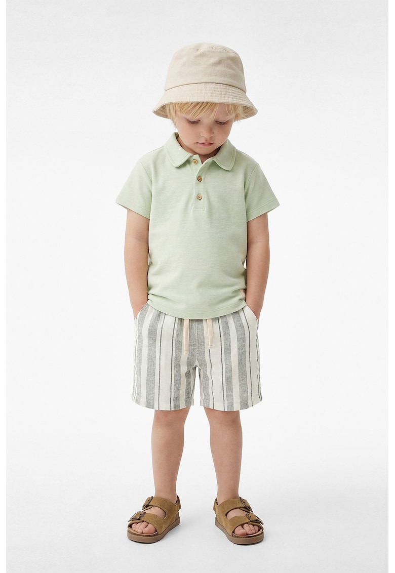 Tricou polo din bumbac - Verde pastel