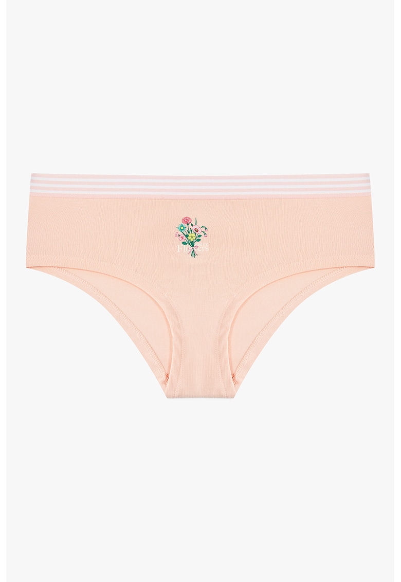 Chiloti din amestec de bumbac - Nude rose