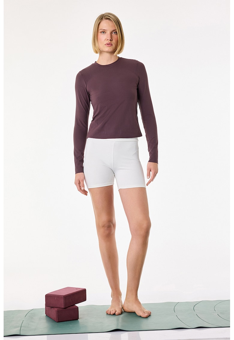 Bluza cu decolteu rotund - Violet
