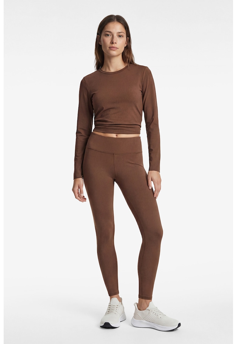 Bluza cu decolteu rotund - Maro