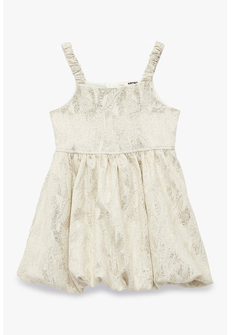 Rochie evazata fara maneci - Bej deschis