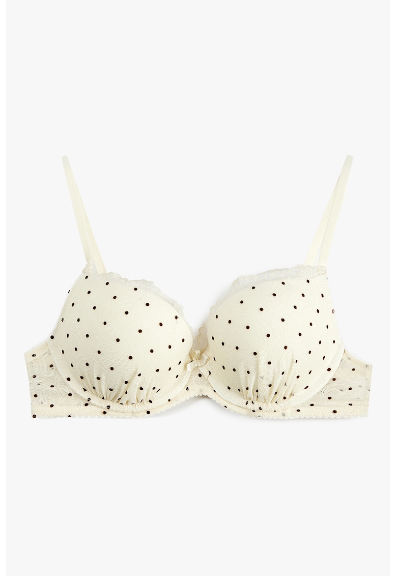 Sutien cu buline - Maro/Crem