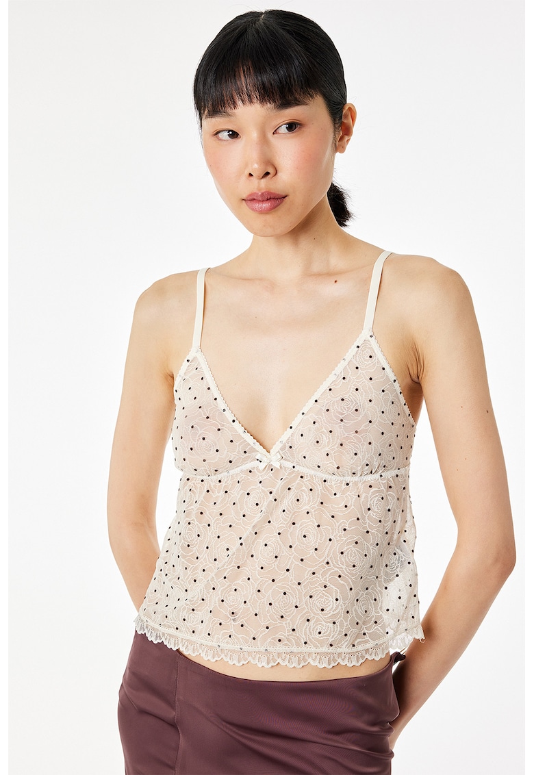 Top cu buline - Bej deschis