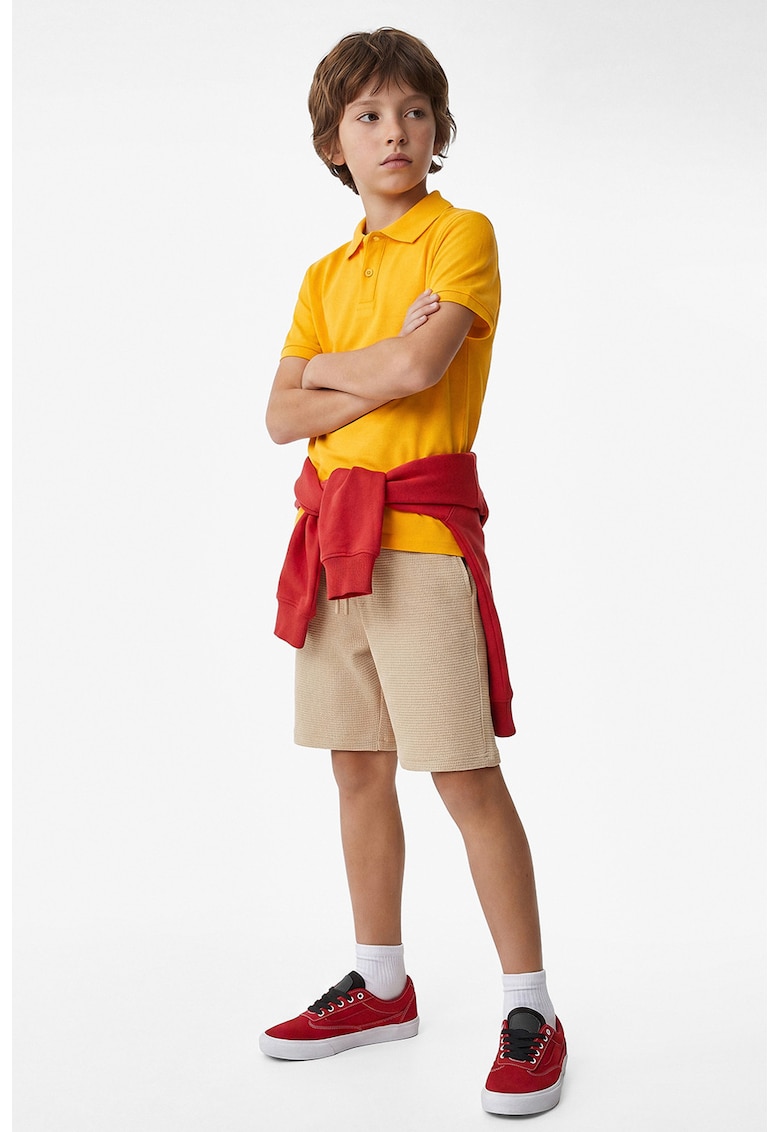 Pantaloni scurti de trening din bumbac - Bej