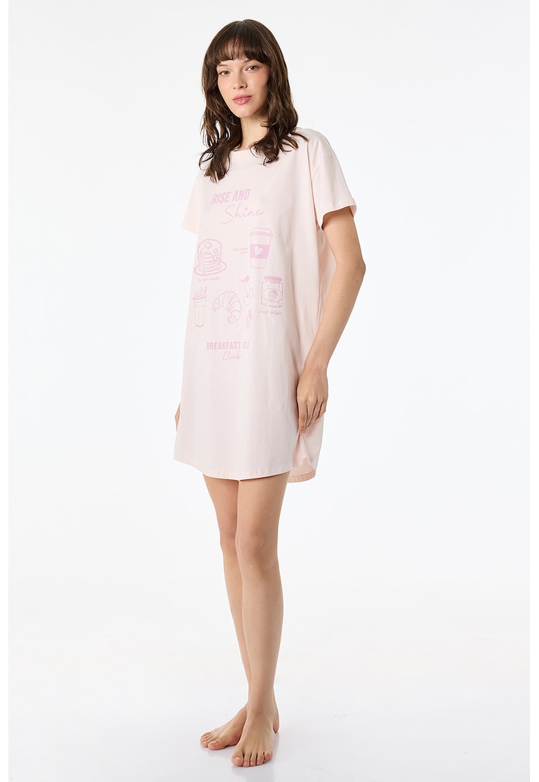 Tricou de casa lejer - Lila/Roz pal