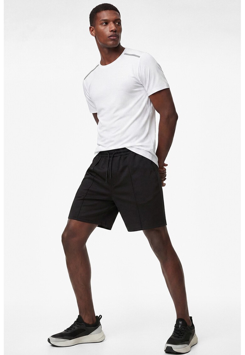Pantaloni scurti relaxed fit - Negru