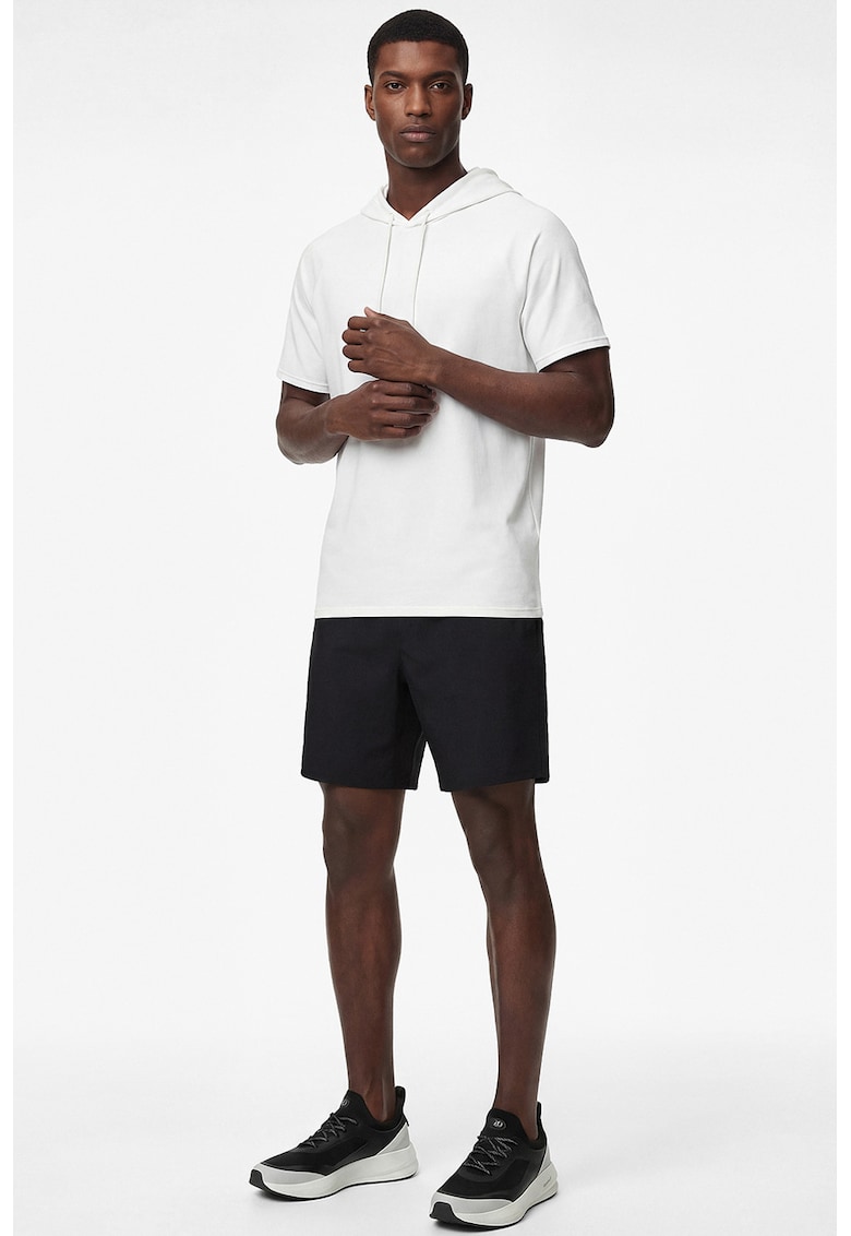 Pantaloni scurti relaxed fit cu buzunare oblice - Gri deschis/Negru stins