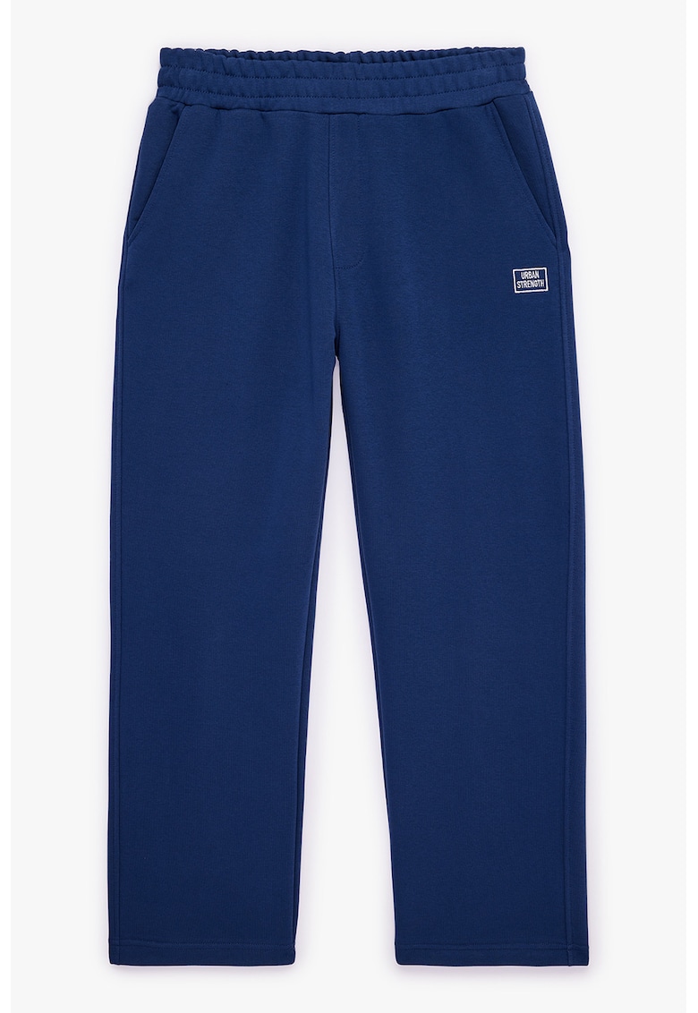 Pantaloni de trening cu talie elastica - Bleumarin
