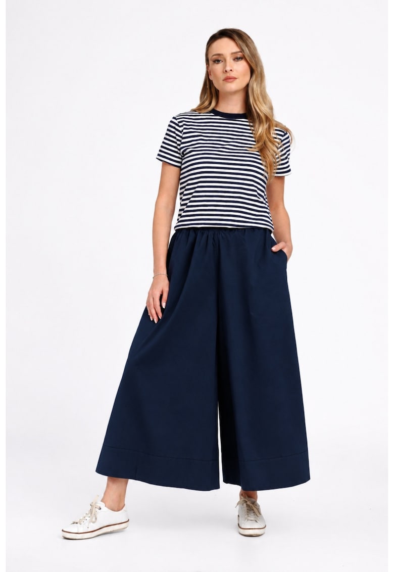 Pantaloni Dama - Culottes V410 - Albastru