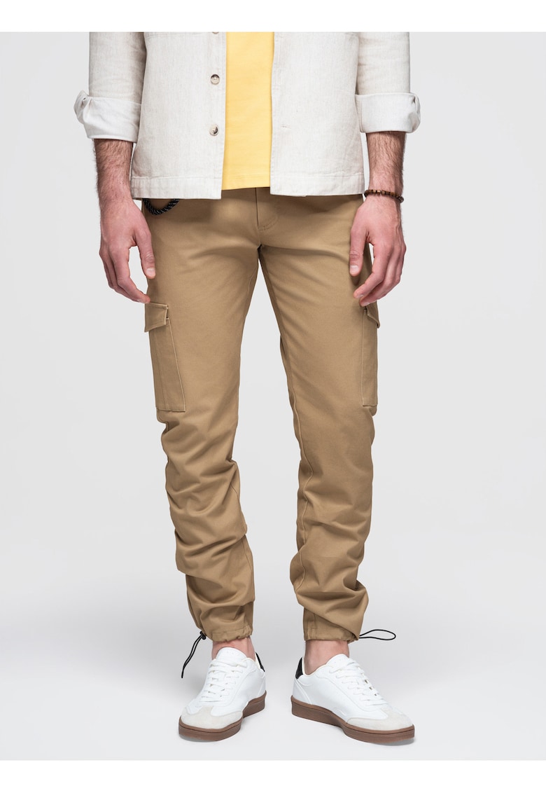 Pantaloni cargo barbati cu elastan - lungi - cu buzunare - ajustabili P1526