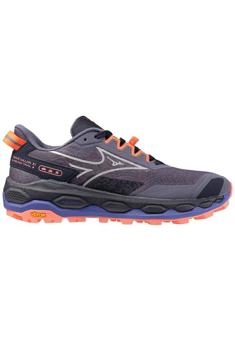 Pantofi alergare trail dama Mujin 11 FW 2025 - Gri/Coral