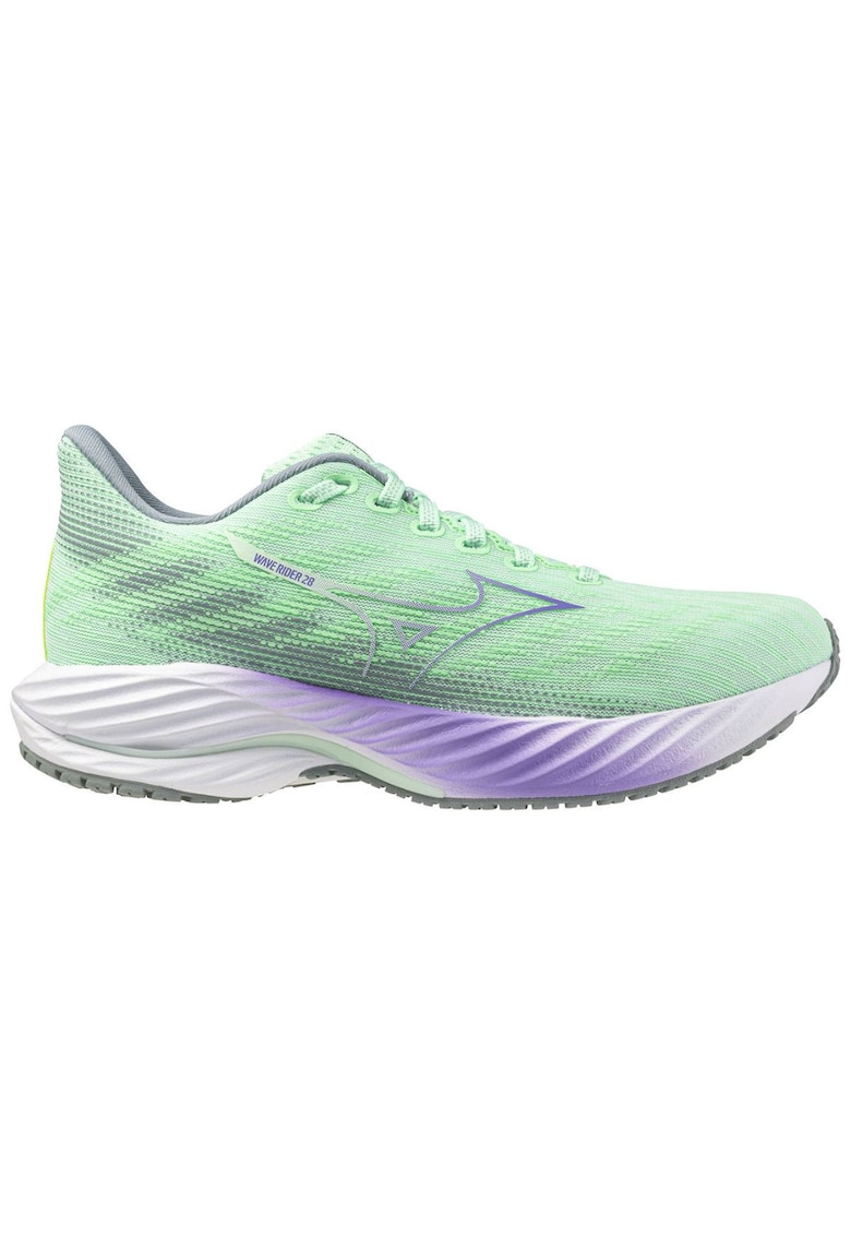 Pantofi alergare dama Wave Rider 28 SS 2025 - Verde/Mov