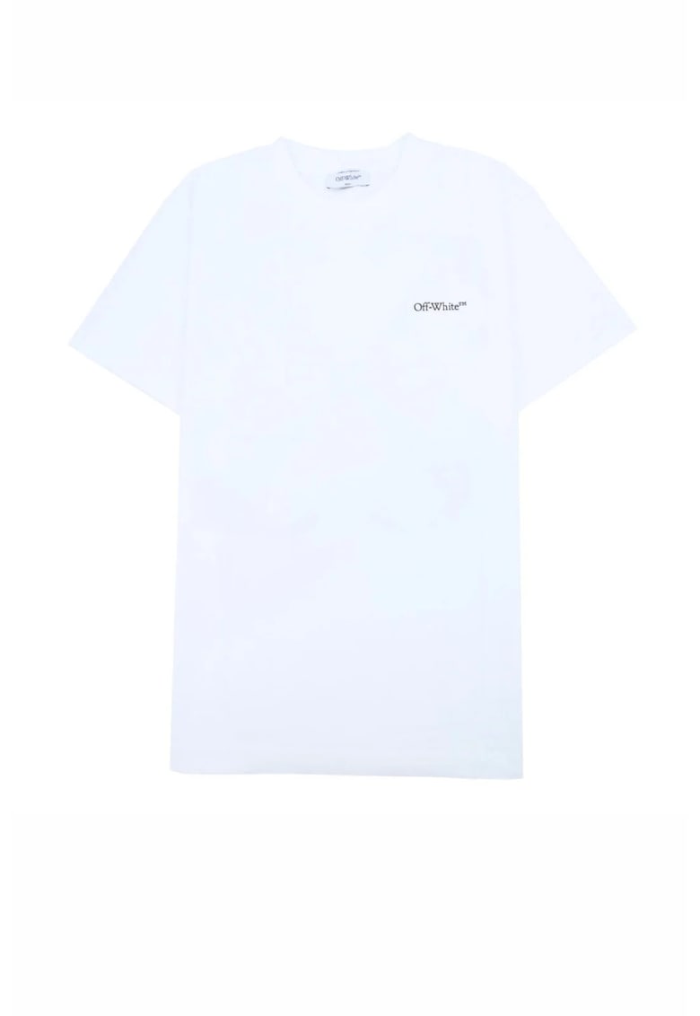 Tricou barbati - printed logo - Alb