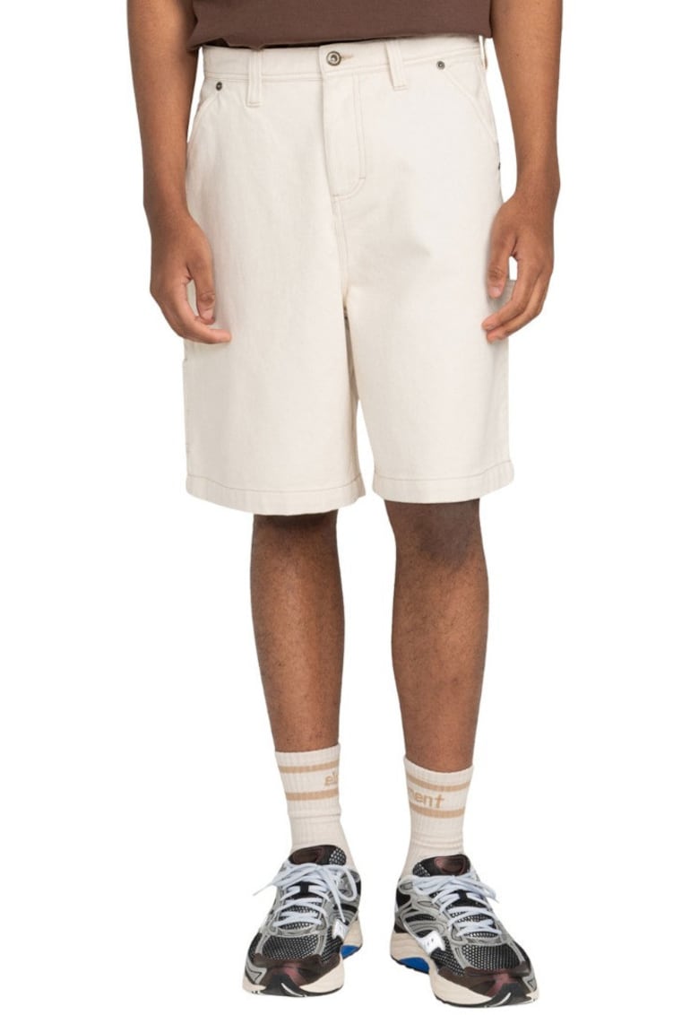 Pantaloni scurti cu text brodat