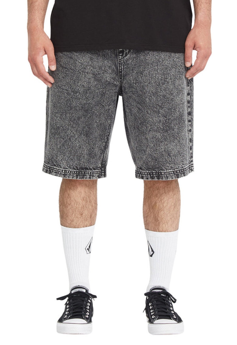 Blugi scurti regular fit cu talie medie